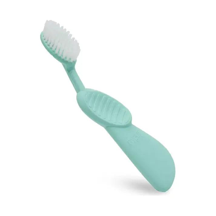 Radius Flex soft right-hand toothbrush, mint green handle with white bristles