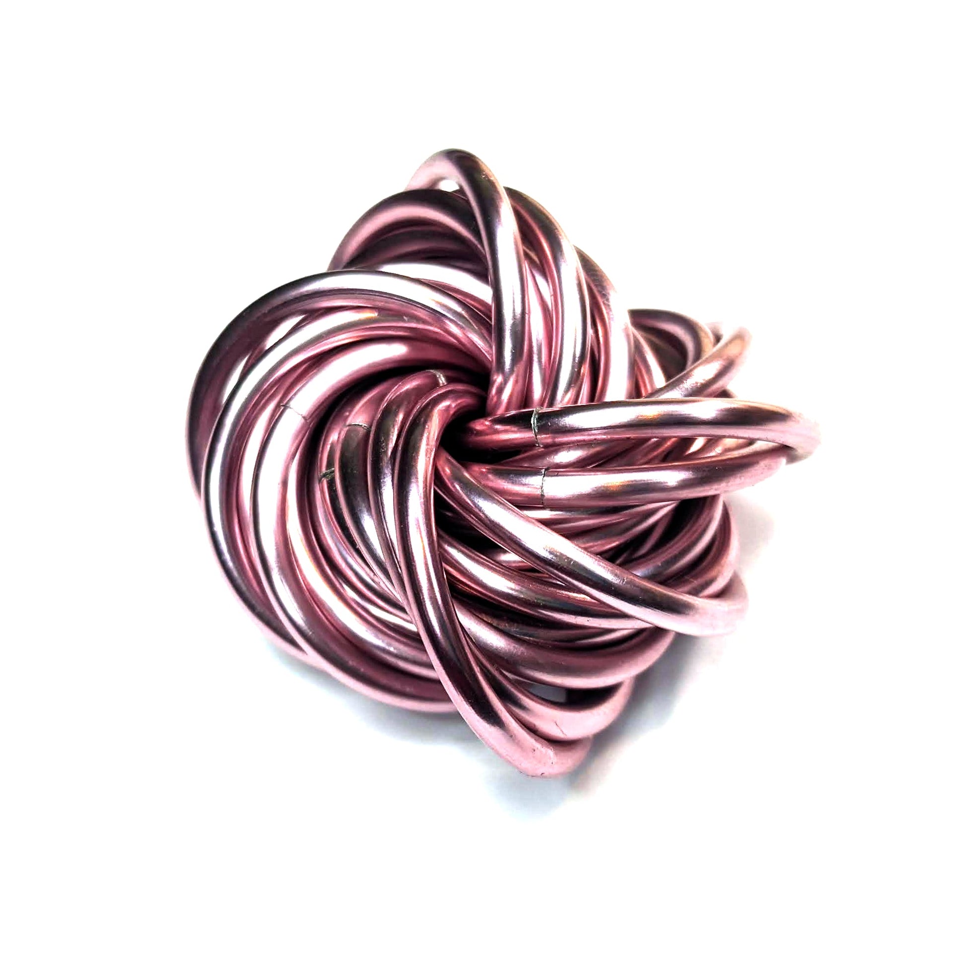 Möbii® SOLID Color Collection: Stress Ball, Stim Fidget Ball Desk Toy Steel Lynx