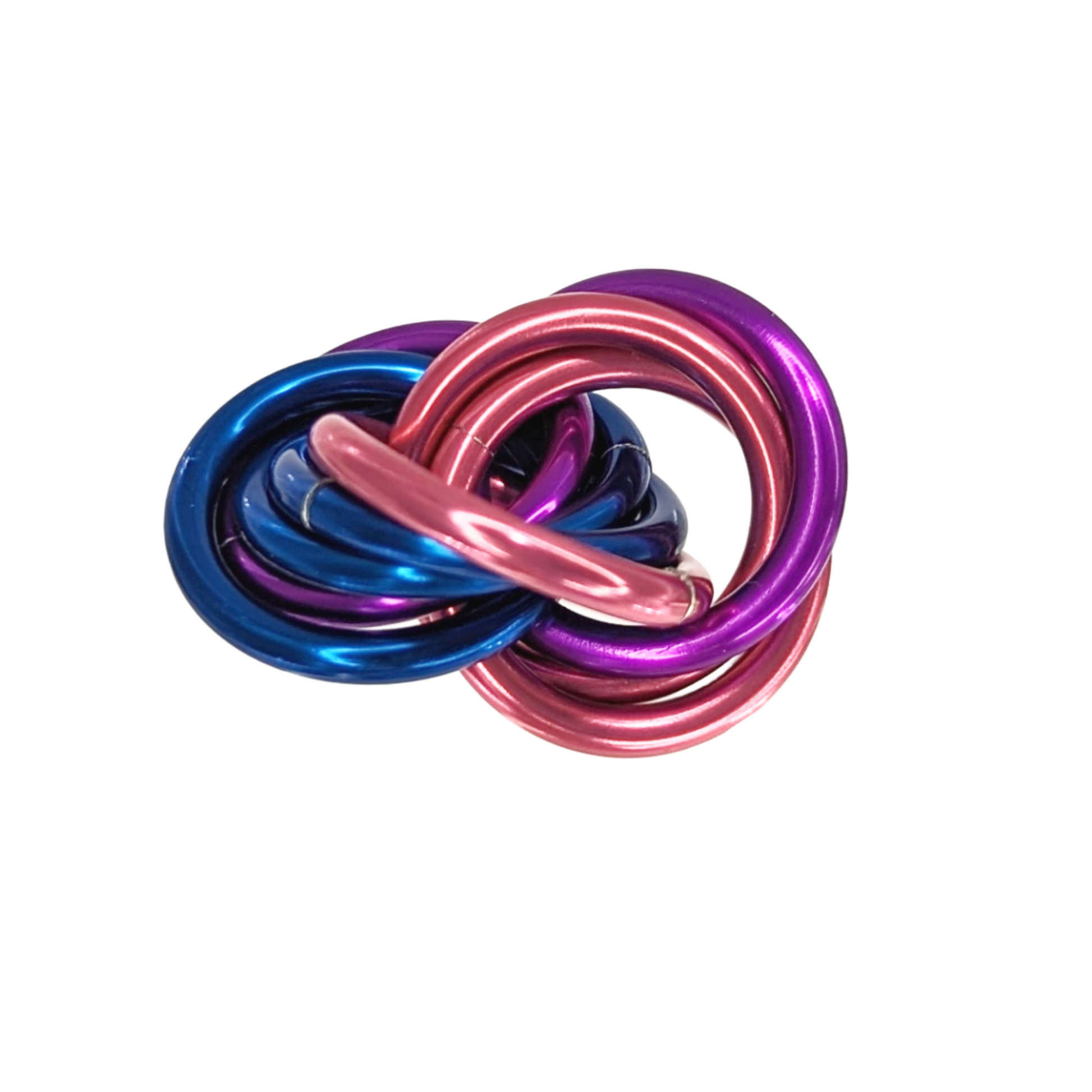 Möbii® PRIDE Collection: Shiny Multicolor Fidget Stress Balls Steel Lynx