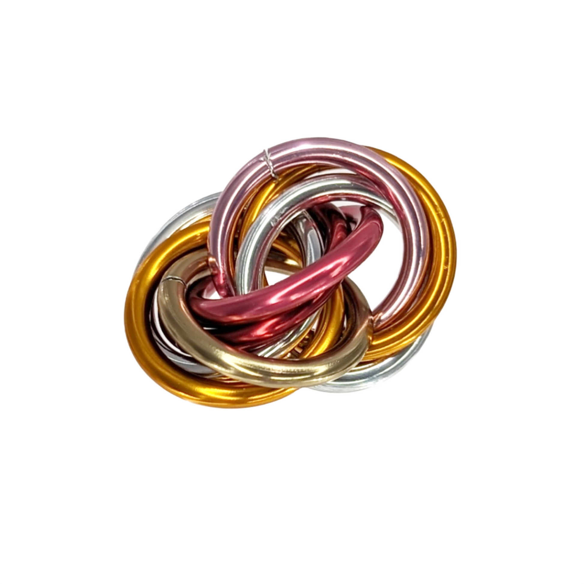 Möbii® PRIDE Collection: Shiny Multicolor Fidget Stress Balls Steel Lynx