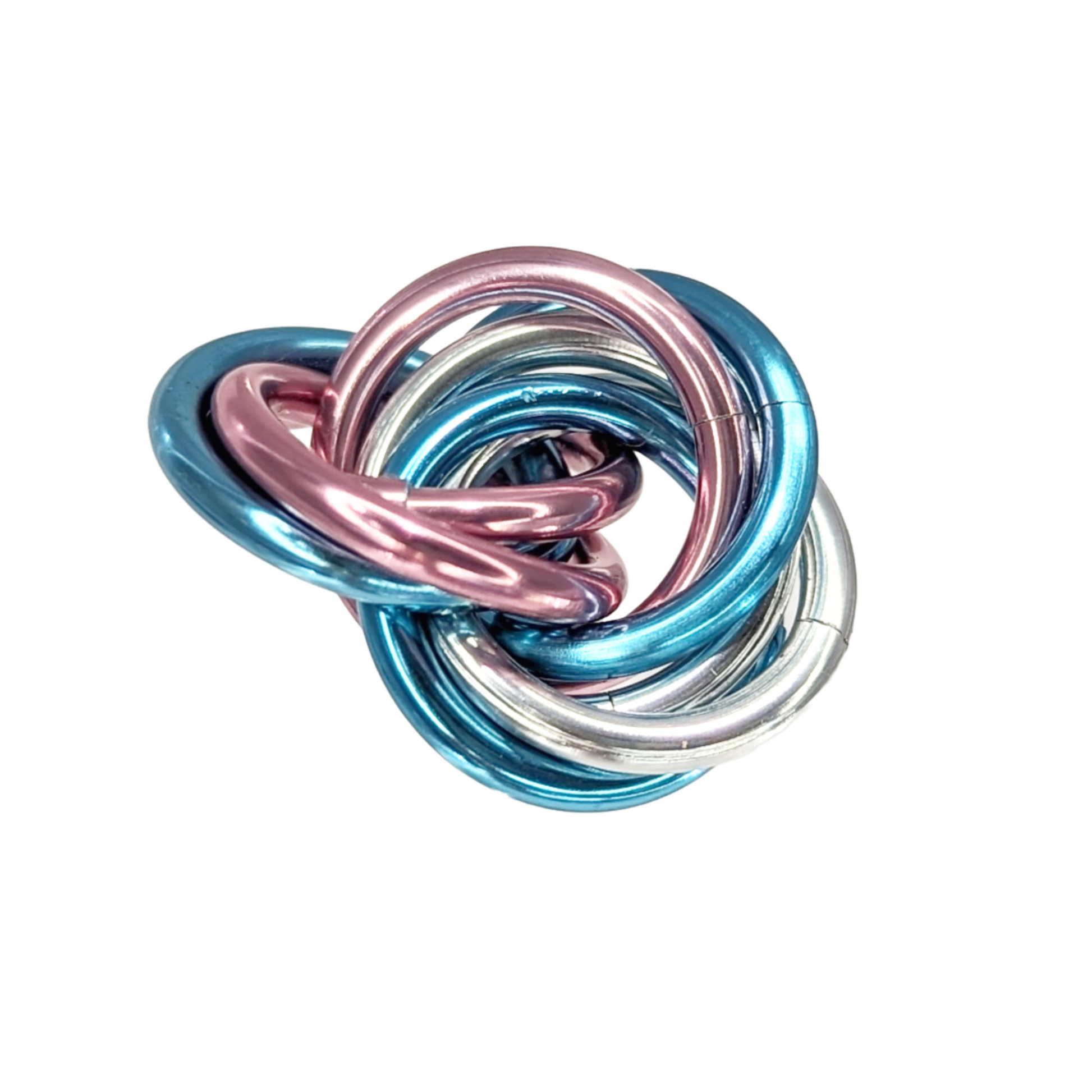 Möbii® PRIDE Collection: Shiny Multicolor Fidget Stress Balls Steel Lynx