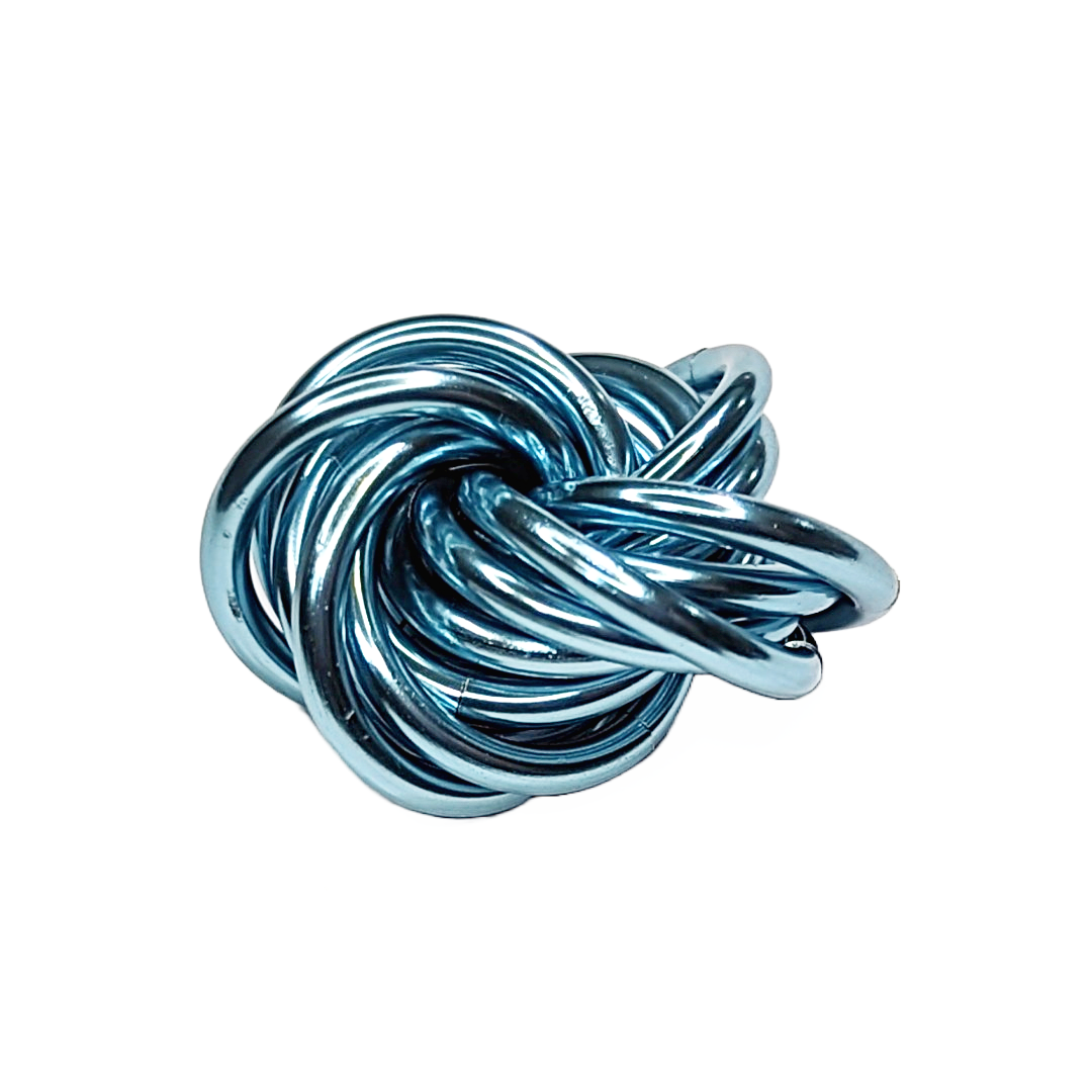 Möbii® SOLID Color Collection: Stress Ball, Stim Fidget Ball Desk Toy Steel Lynx