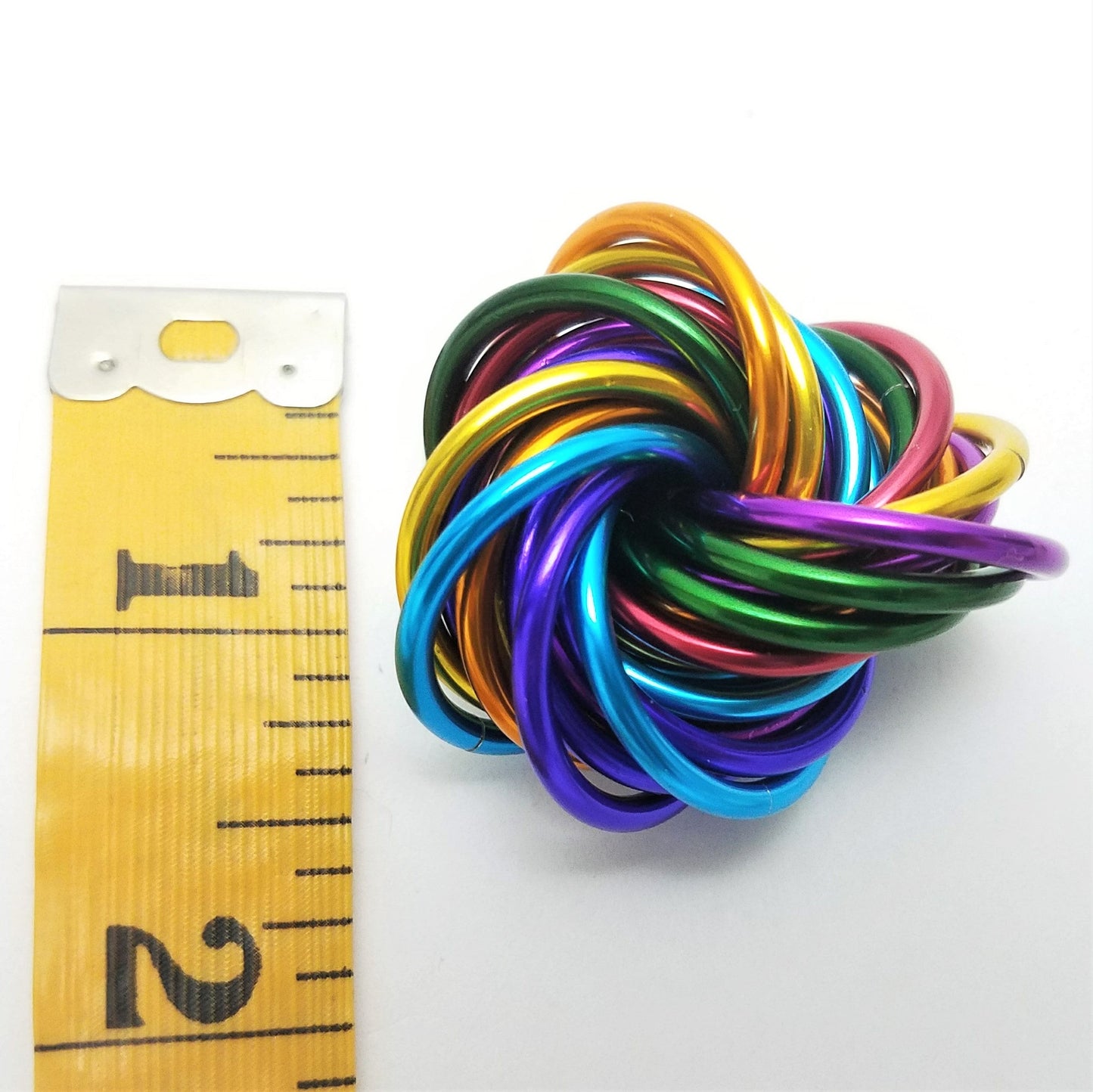 Möbii® RAINBOW Collection: Shiny Multicolor Fidget Stress Balls Steel Lynx