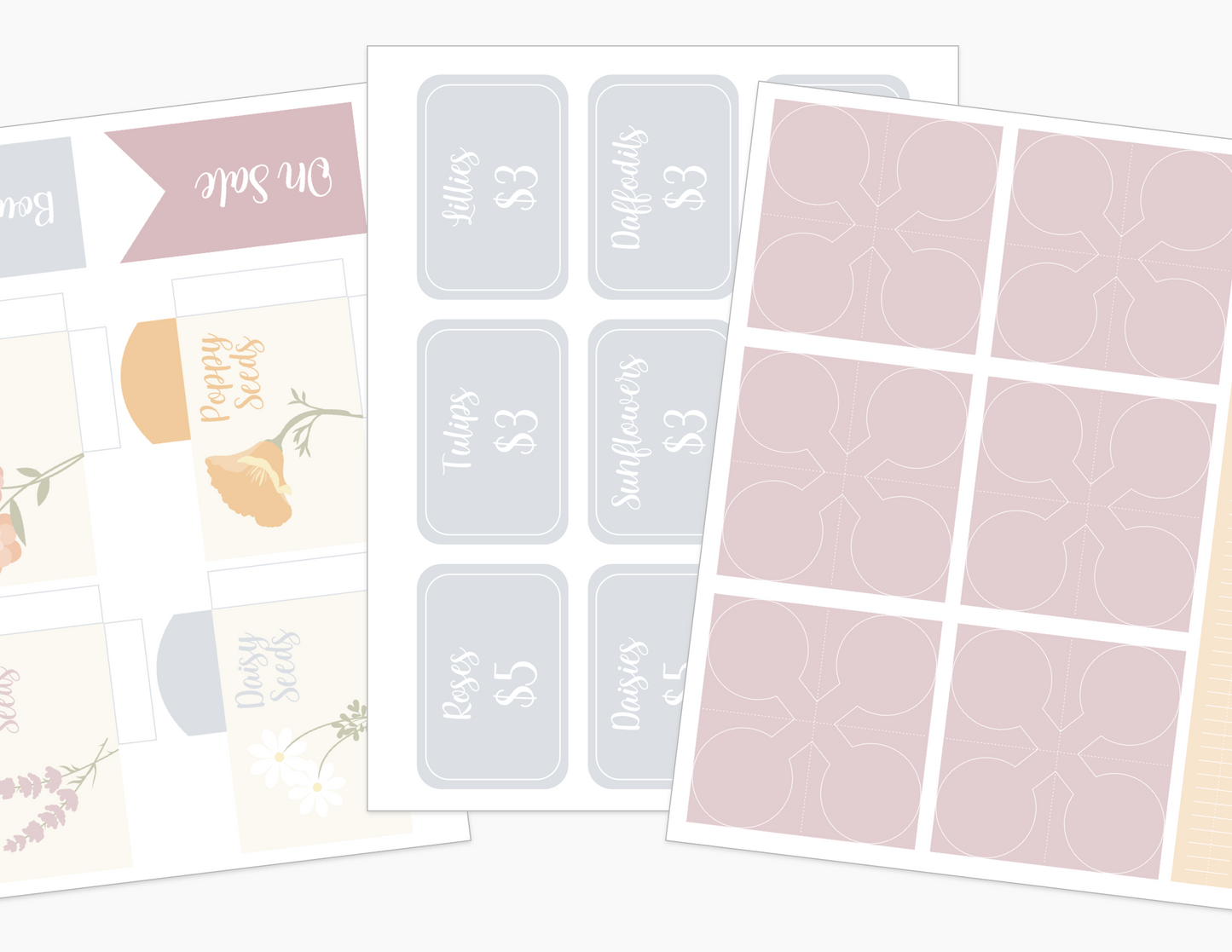 Flower Market Printable Dramatic Play