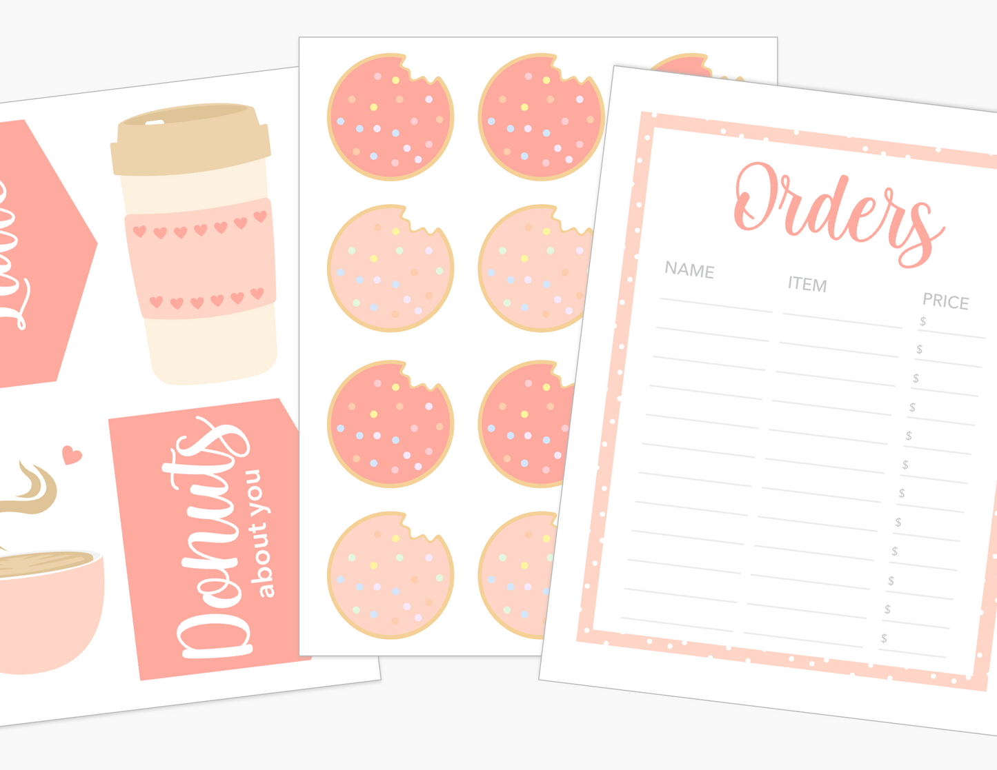 Valentines Bakery Printable Dramatic Play