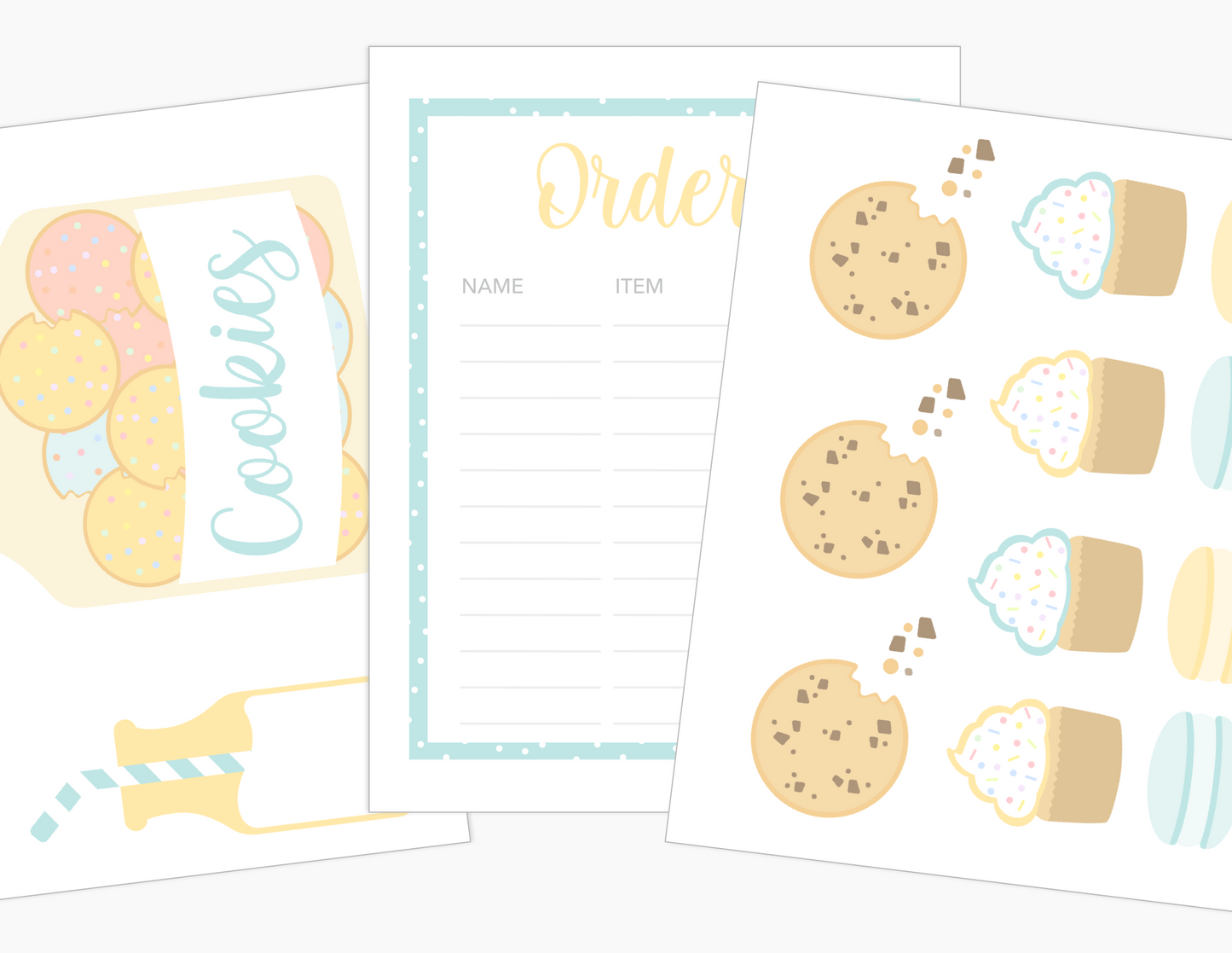 Bakery Printable Dramatic Play Kit