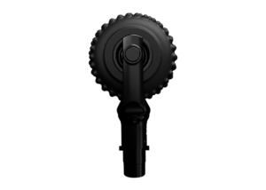 GlidePro massager roller head, spiked circular attachment with central control button