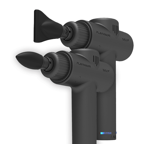 Dual massage head attachment set with two nozzle heads, black