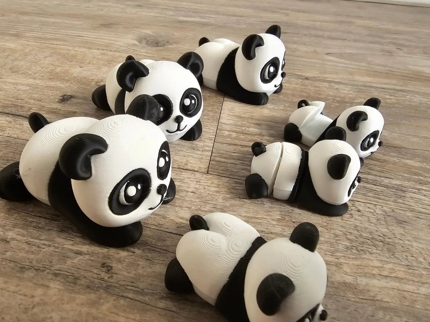 Panda Family Fidget Set – 6-Piece Bundle with Phone Holder | ADHD Sensory Desk Toy Collection Main Street Collective