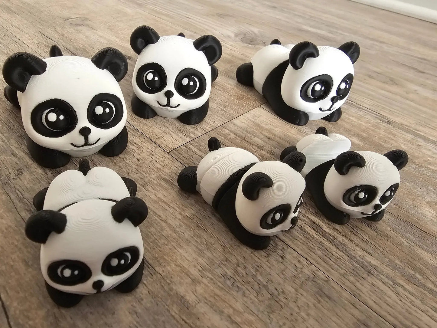 Panda Family Fidget Set – 6-Piece Bundle with Phone Holder | ADHD Sensory Desk Toy Collection Main Street Collective