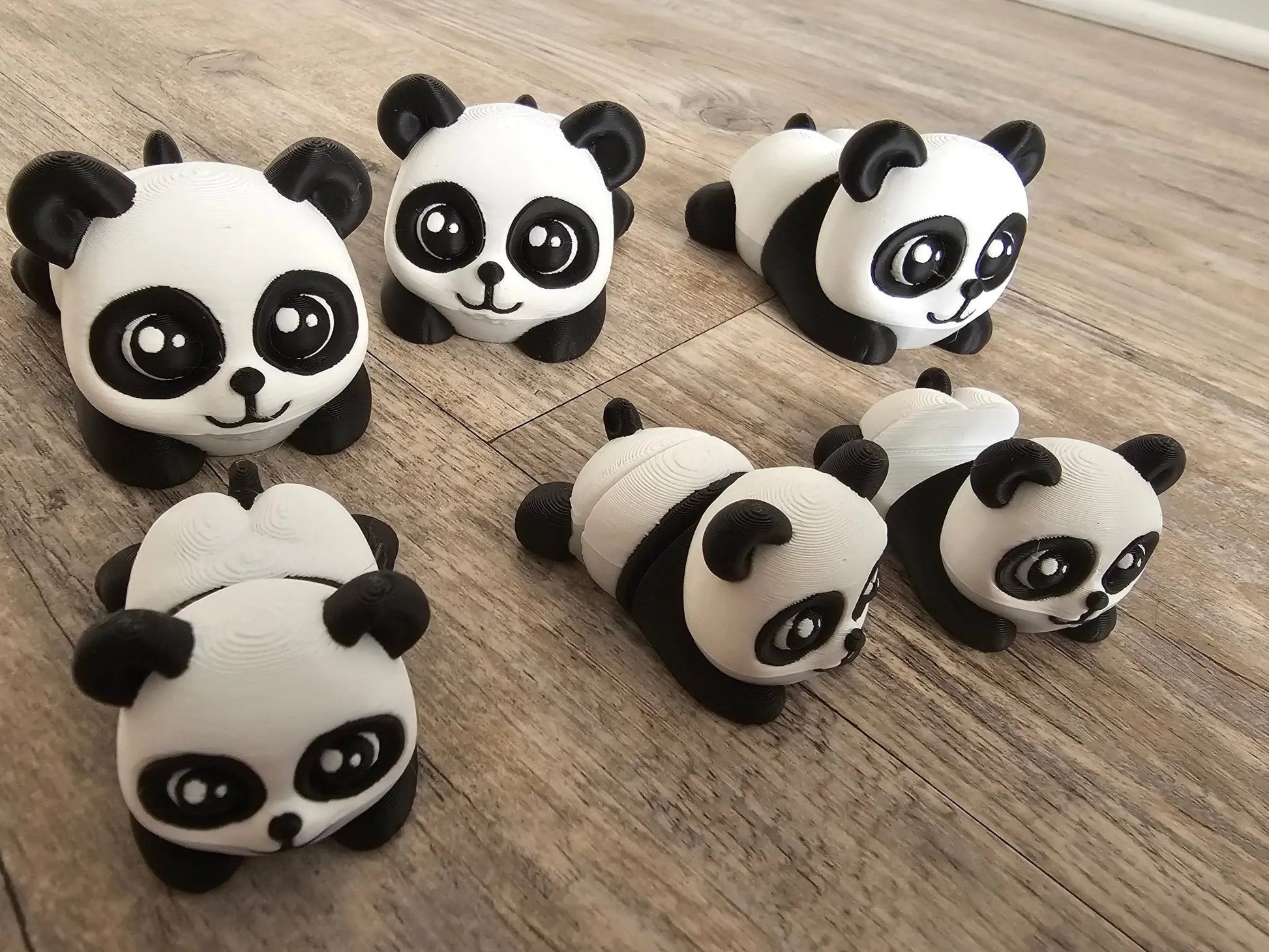 Panda Family Fidget Set – 6-Piece Bundle with Phone Holder | ADHD Sensory Desk Toy Collection Main Street Collective
