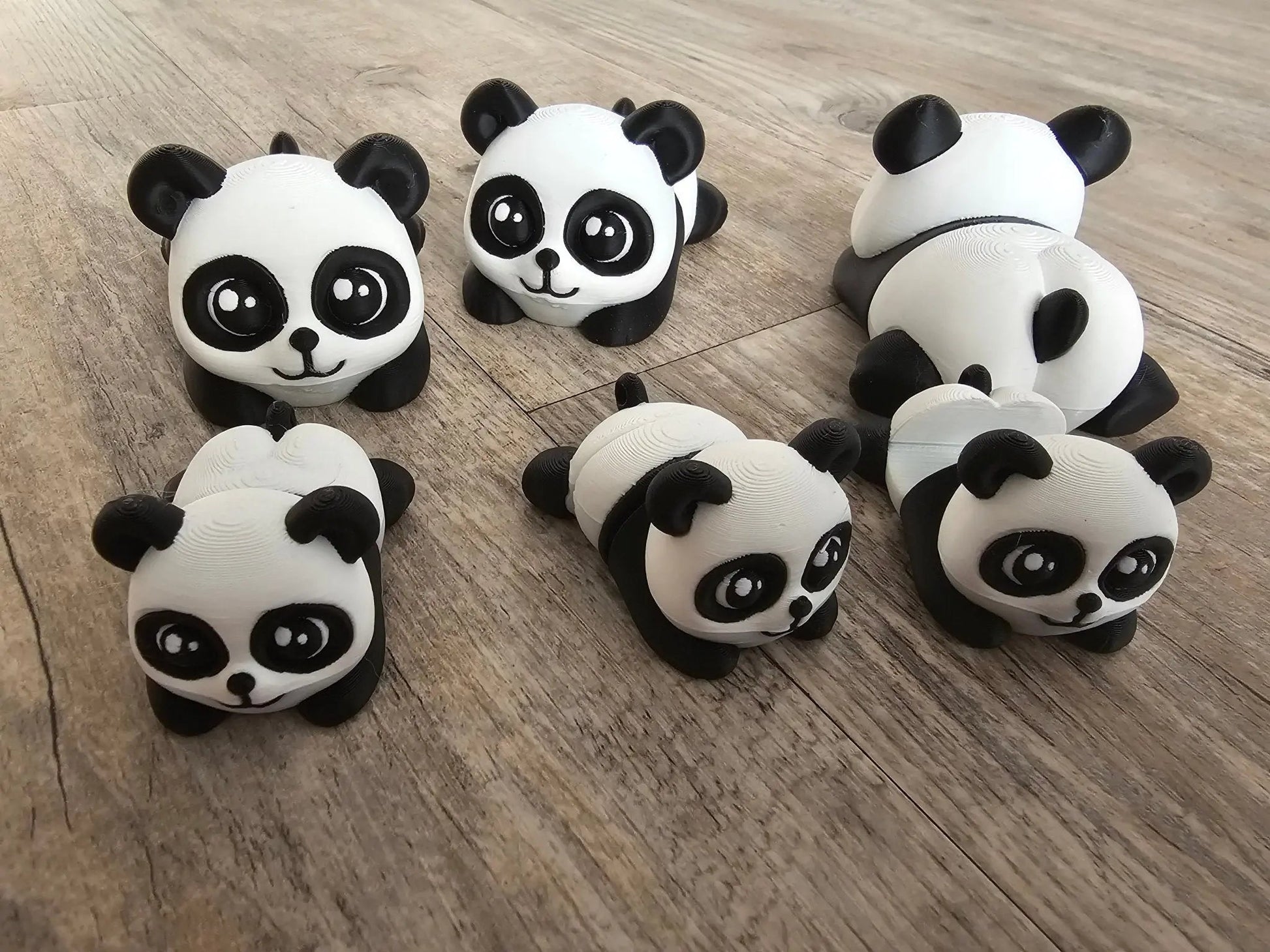 Panda Family Fidget Set – 6-Piece Bundle with Phone Holder | ADHD Sensory Desk Toy Collection Main Street Collective