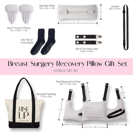 Rise Up and Recover - Mastectomy Pillow Recovery Kit Must Haves Care Package