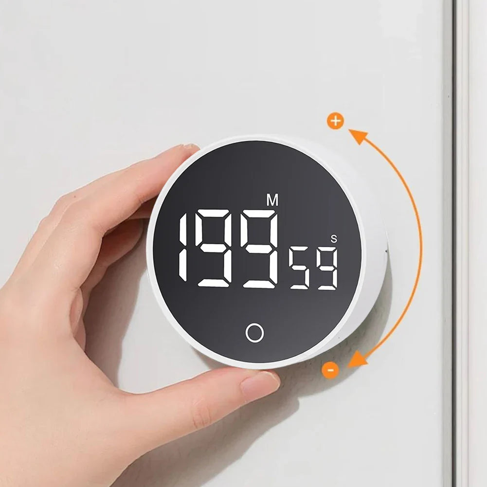 Magnetic Digital Kitchen Timer, Large LED Display, Countdown & Count-Up Alarm, Adjustable Magnetic Stand FanzyMarket