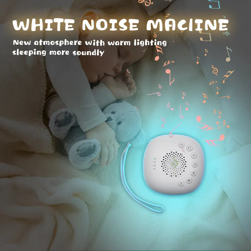 White Noise Sound Machine for Baby 20 Soothing Sounds Portable Rechargeable Sleep Machine with Volume Control and Timer