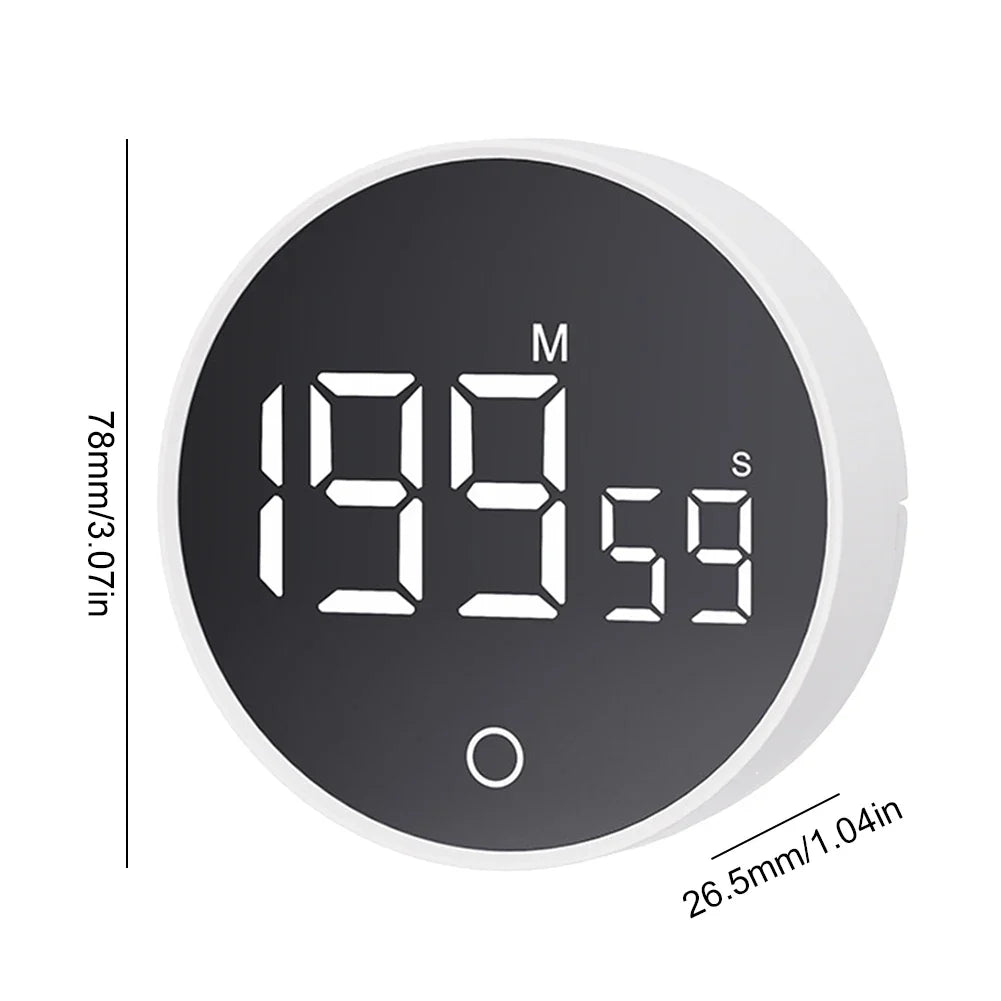 Magnetic Digital Kitchen Timer, Large LED Display, Countdown & Count-Up Alarm, Adjustable Magnetic Stand FanzyMarket