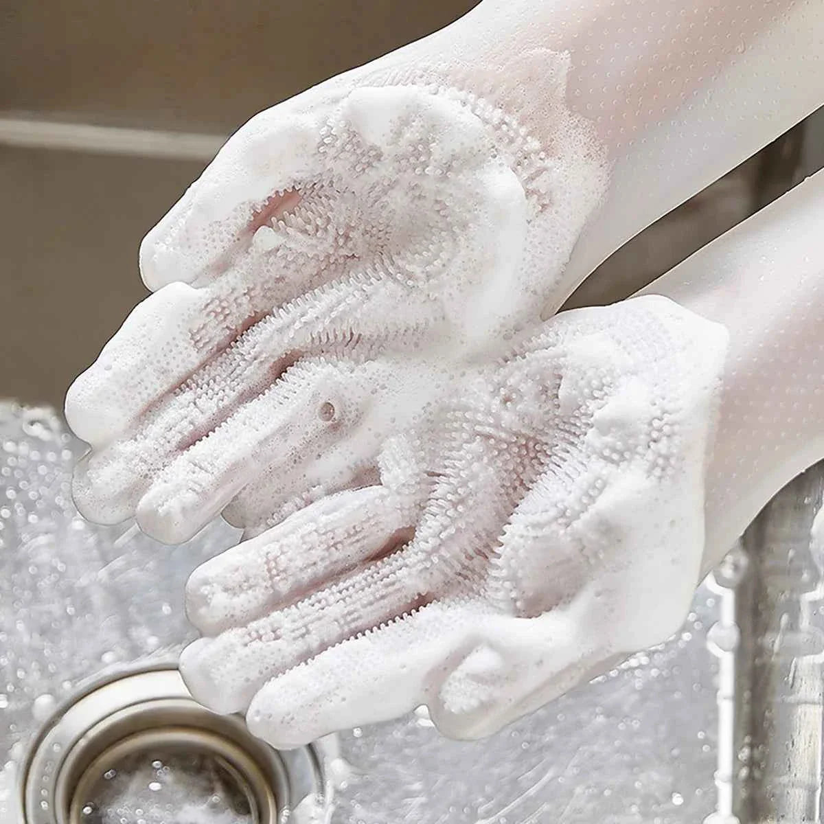 Premium Silicone Bathing Gloves for Dogs and Cats