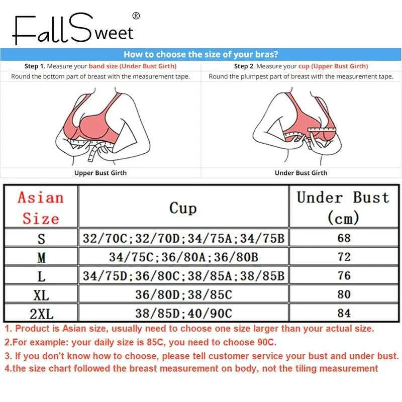 Bra size chart diagram for choosing cup and under-bust measurements