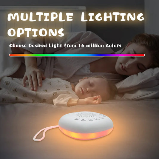 White Noise Sound Machine for Baby 20 Soothing Sounds Portable Rechargeable Sleep Machine with Volume Control and Timer