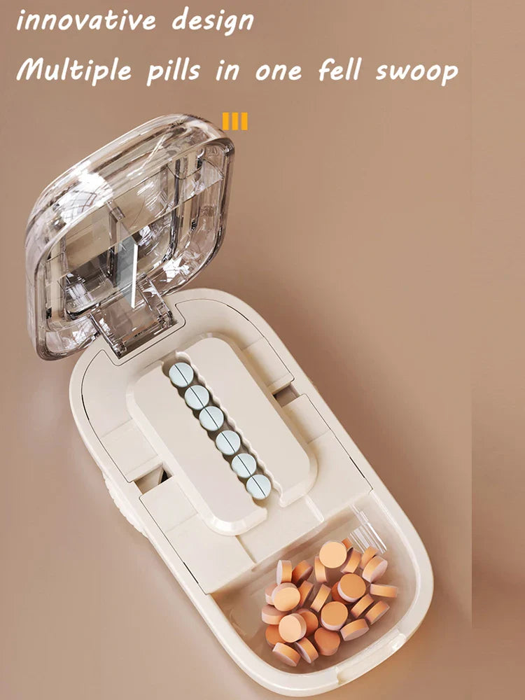 Portable 2 In 1 Mini Pill Cutter with Storage Box