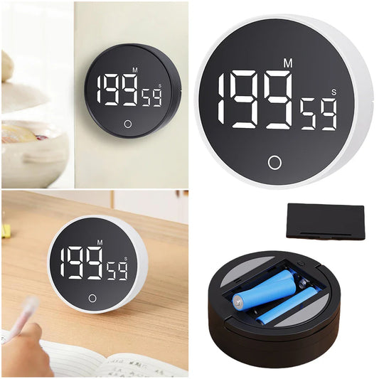 Magnetic Digital Kitchen Timer, Large LED Display, Countdown & Count-Up Alarm, Adjustable Magnetic Stand FanzyMarket