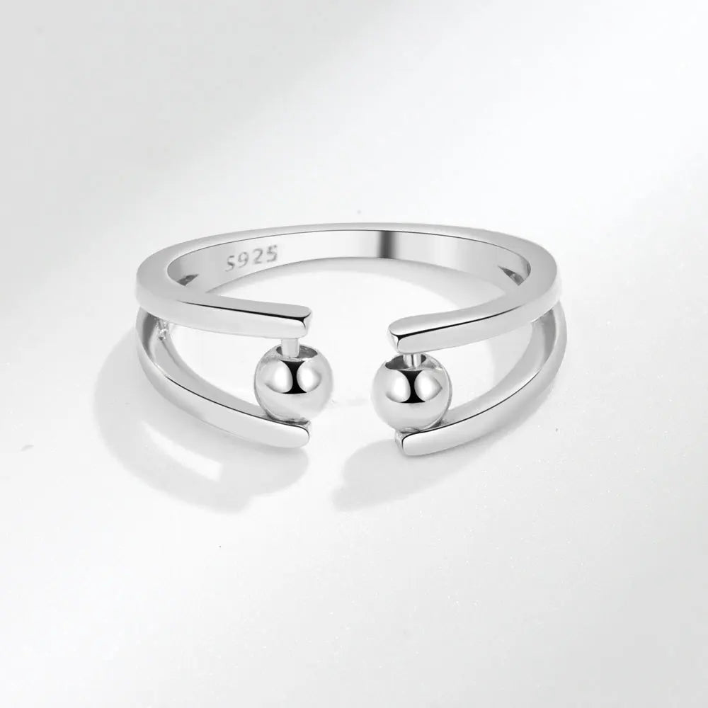 SMJEL Anti Stress Anxiety Ring Fidget Spinner Rings Adjustable for Women Rotating Freely Spinning Accessories Jewelry Gifts