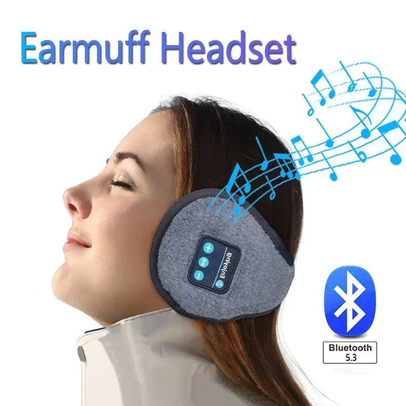 Wireless Ear muffs Bluetooth Headphones Earmuffs Winter Earplug Casual Cap Sports riding warmer Earmuff men women music Earphone Noventix