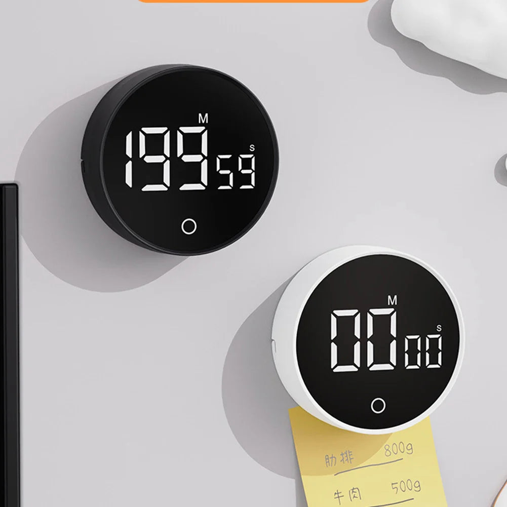 Magnetic Digital Kitchen Timer, Large LED Display, Countdown & Count-Up Alarm, Adjustable Magnetic Stand FanzyMarket
