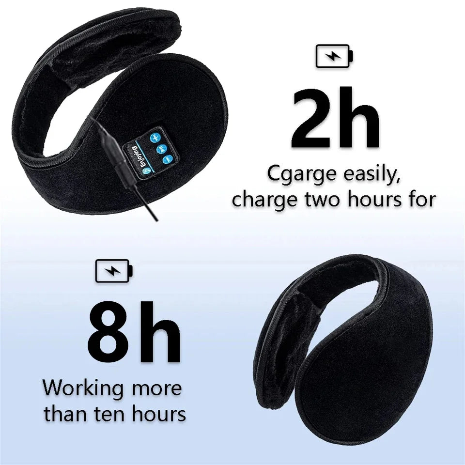 Wireless Ear muffs Bluetooth Headphones Earmuffs Winter Earplug Casual Cap Sports riding warmer Earmuff men women music Earphone Noventix