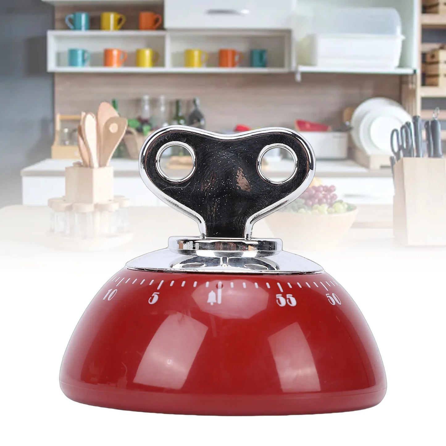 60 Minute Mechanical Countdown Timer Mechanical Timer Magnetic 60 Minute Countdown Vintage Wind Up Timer for Kitchen Work Study Noventix