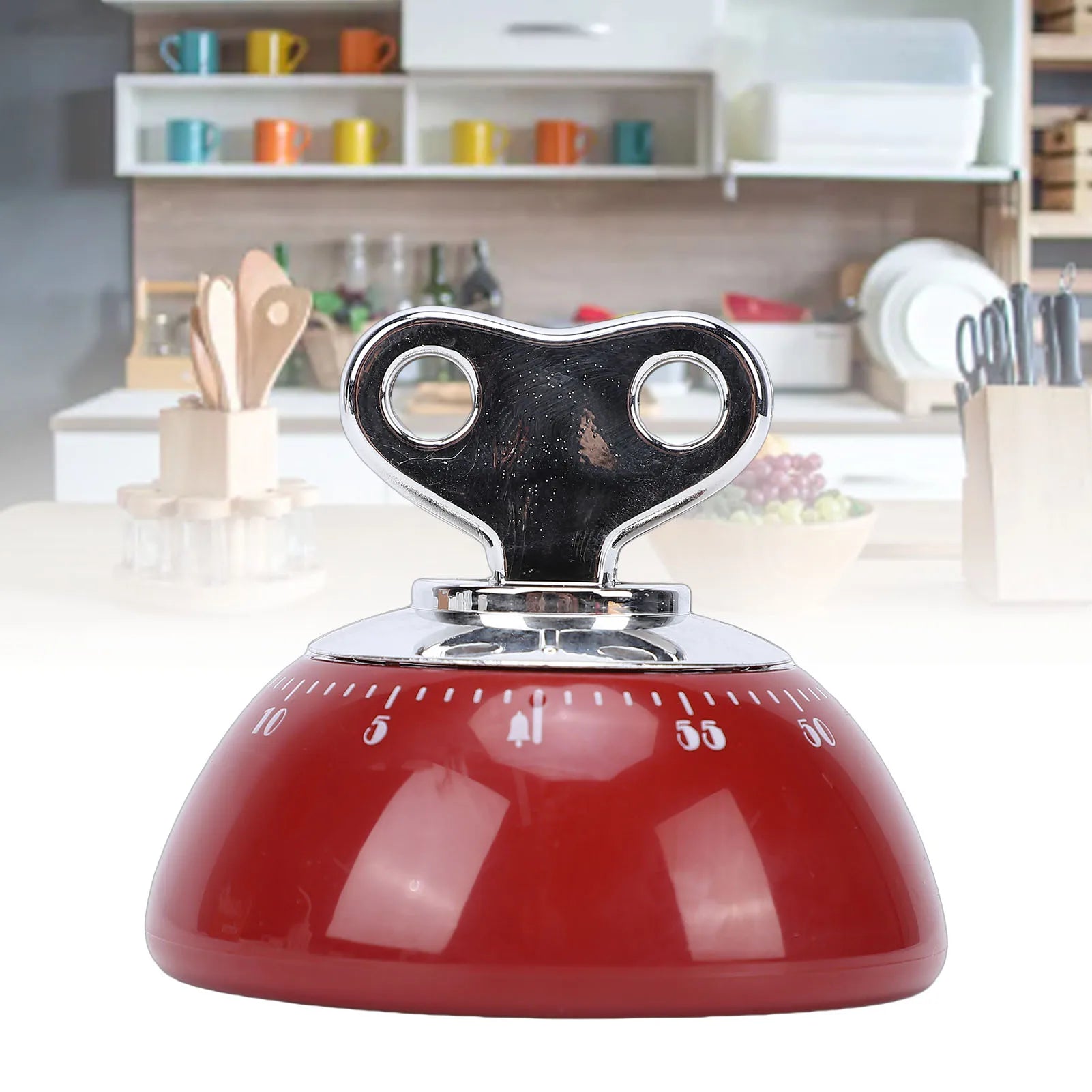 60 Minute Mechanical Countdown Timer Mechanical Timer Magnetic 60 Minute Countdown Vintage Wind Up Timer for Kitchen Work Study Noventix