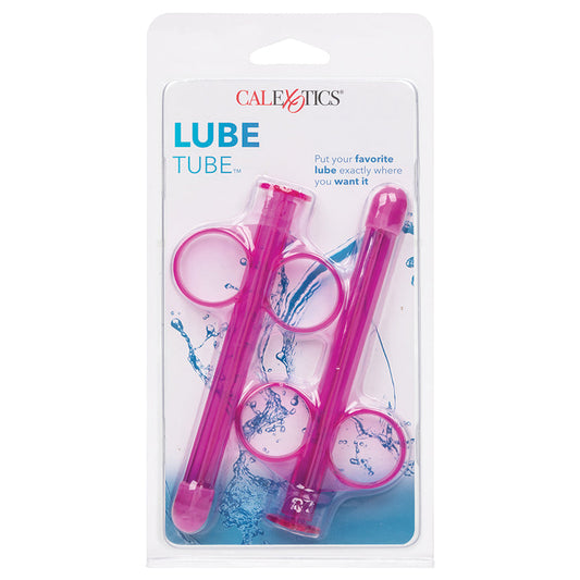 Purple lube tube with four suction cup rings, for dispensing lube