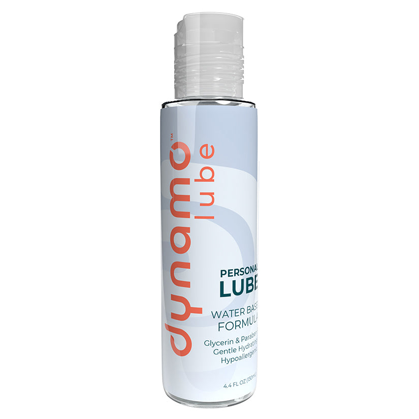 Water-based personal lube bottle, 4.4 fl oz, with clear flip-top cap
