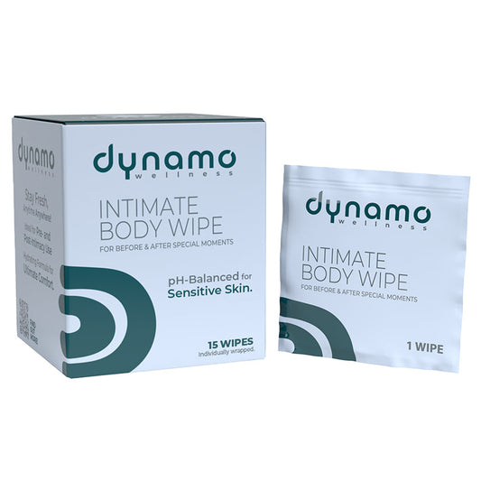 Dynamo Wellness Intimate Body Wipes 15 Pack