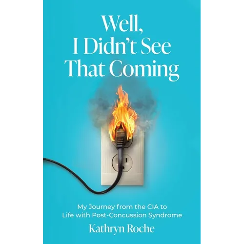 Paperback book cover with turquoise background, title lettering, and flame behind wall plug