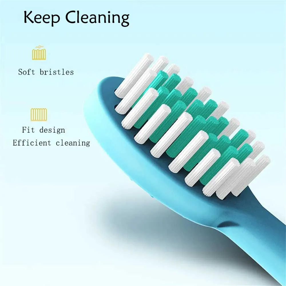 Children's Ultrasonic IPX7 Electric Toothbrush with Replacement Head