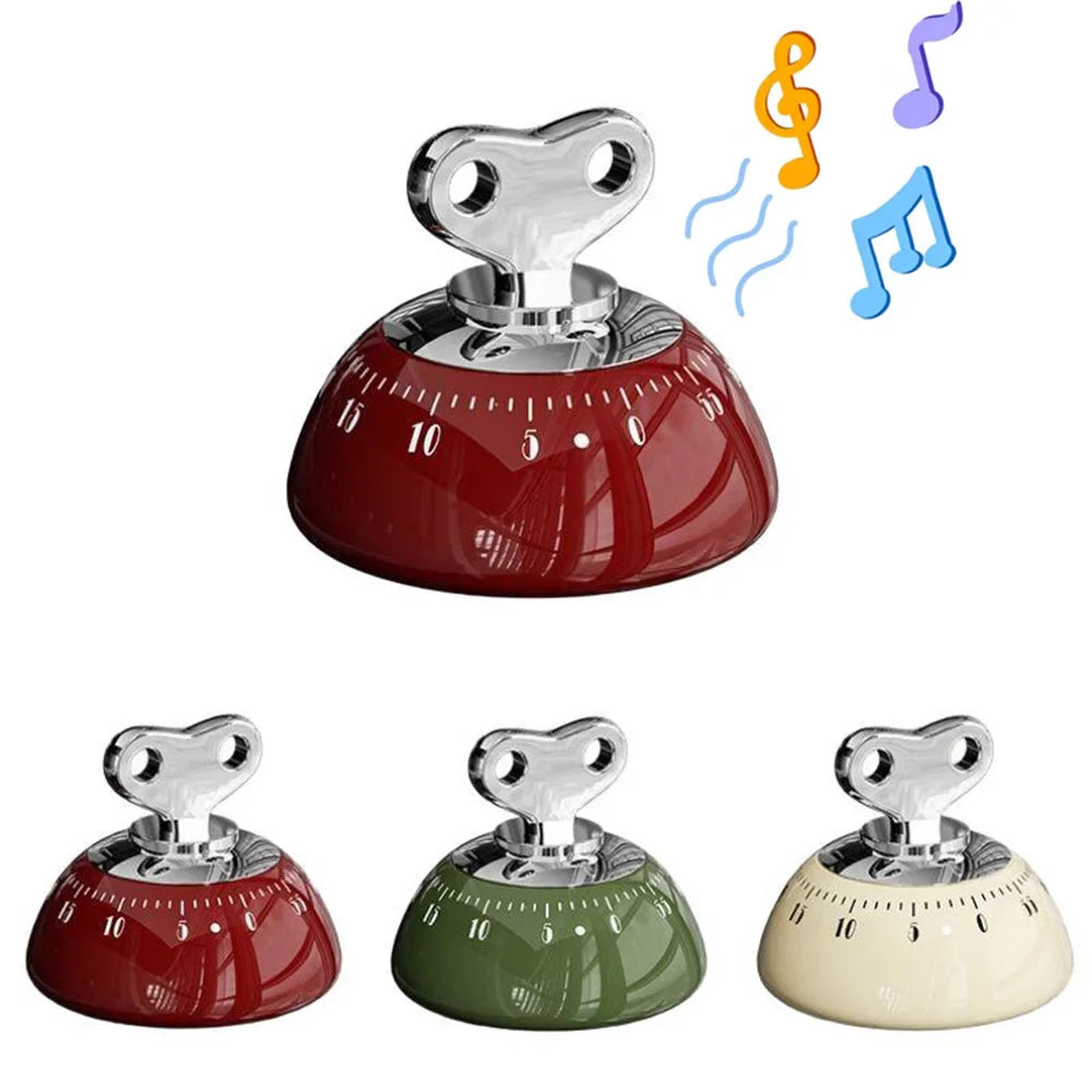 Magnetic 60-Minute Mechanical Kitchen Timer, Loud 70dB Countdown Alarm, No-Battery Cooking & Baking Timer FanzyMarket