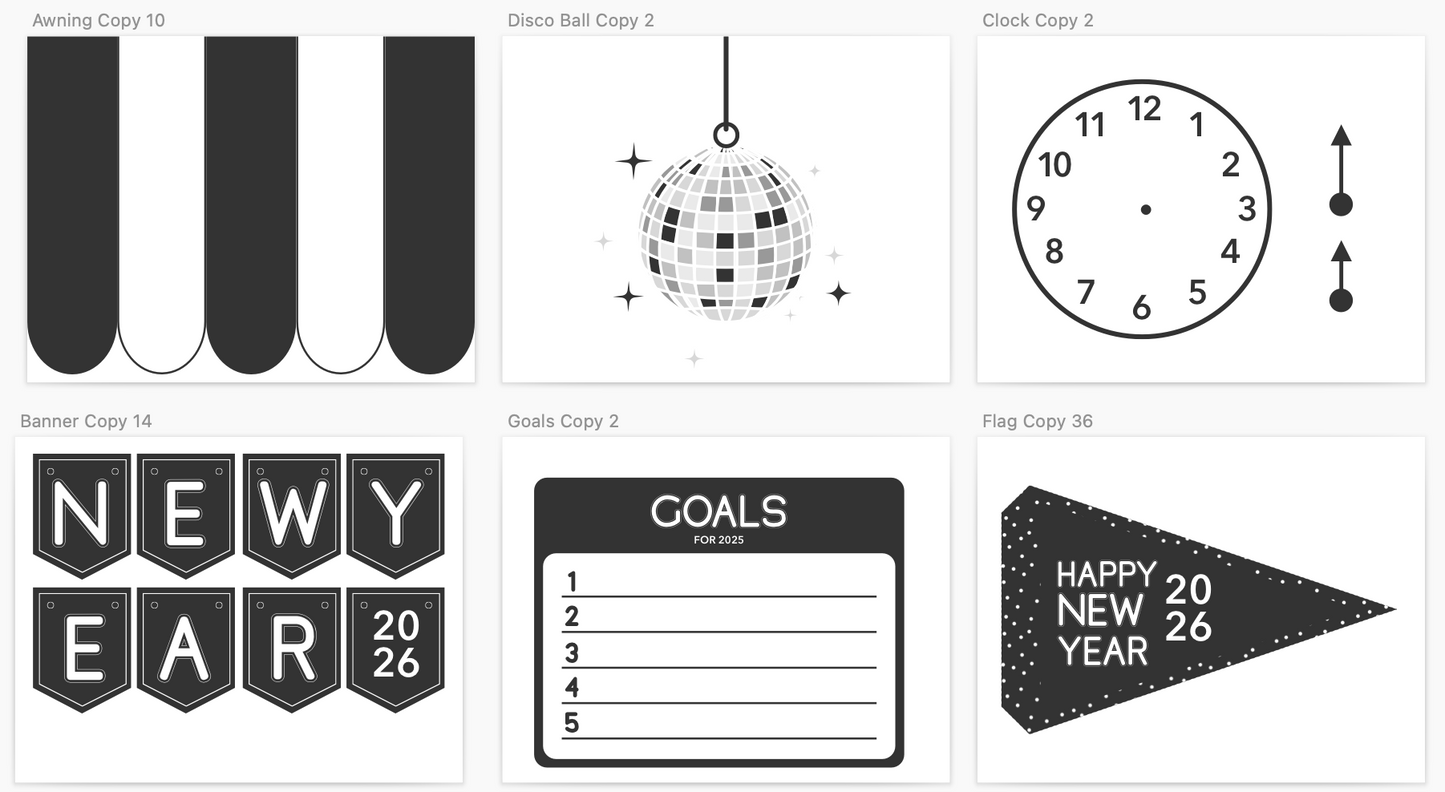 New Years Dramatic Play Printable 2026