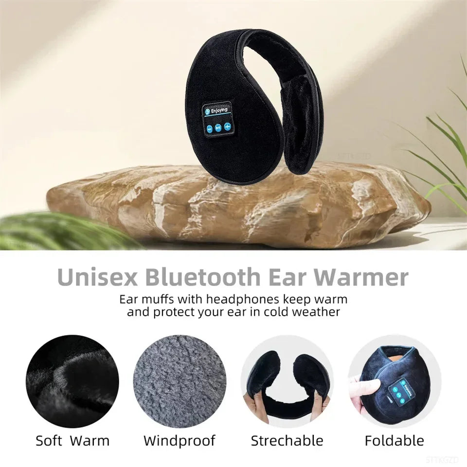Wireless Ear muffs Bluetooth Headphones Earmuffs Winter Earplug Casual Cap Sports riding warmer Earmuff men women music Earphone Noventix