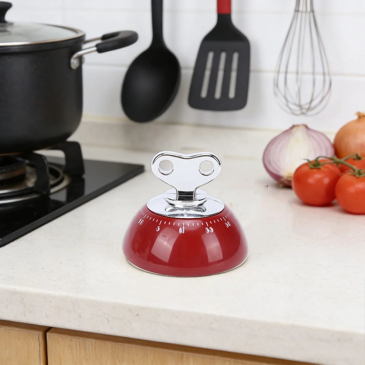 60 Minute Mechanical Countdown Timer Mechanical Timer Magnetic 60 Minute Countdown Vintage Wind Up Timer for Kitchen Work Study Noventix