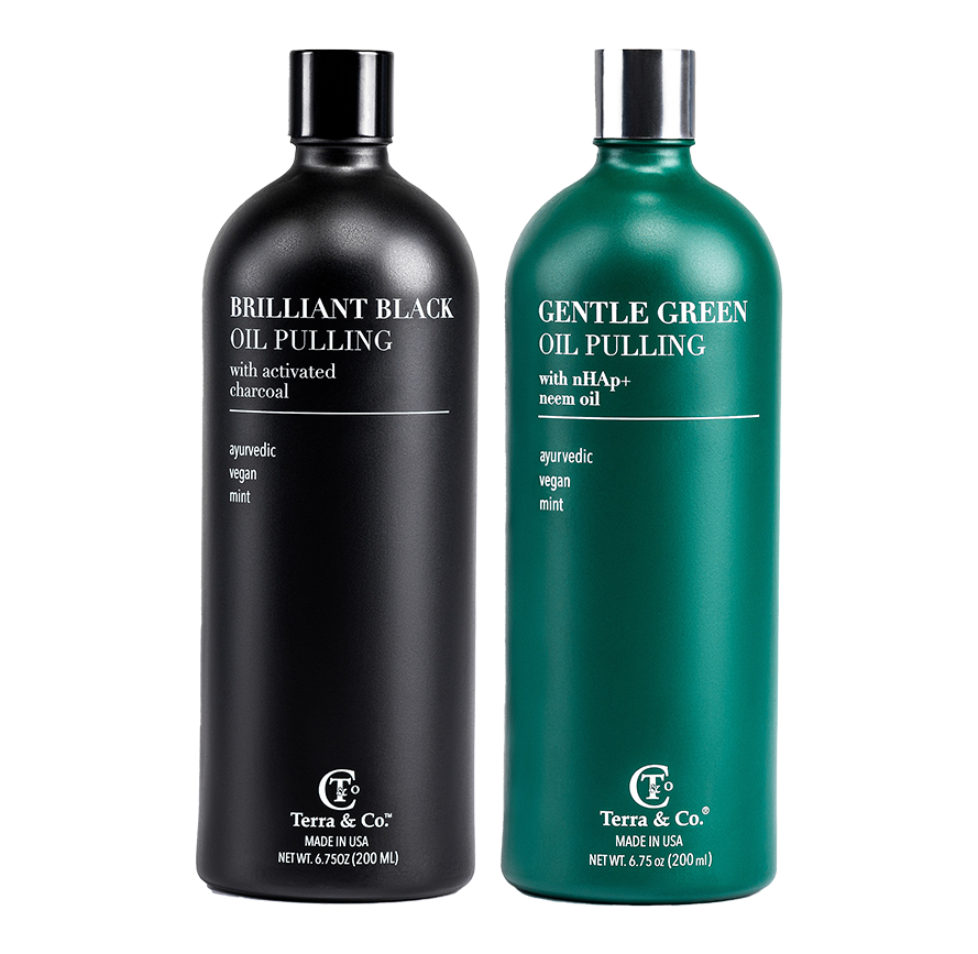 Brilliant Black® Oil Pulling – Ayurvedic Mouthwash for Teeth Whitening, Detox & Gum Health Terra & Co.