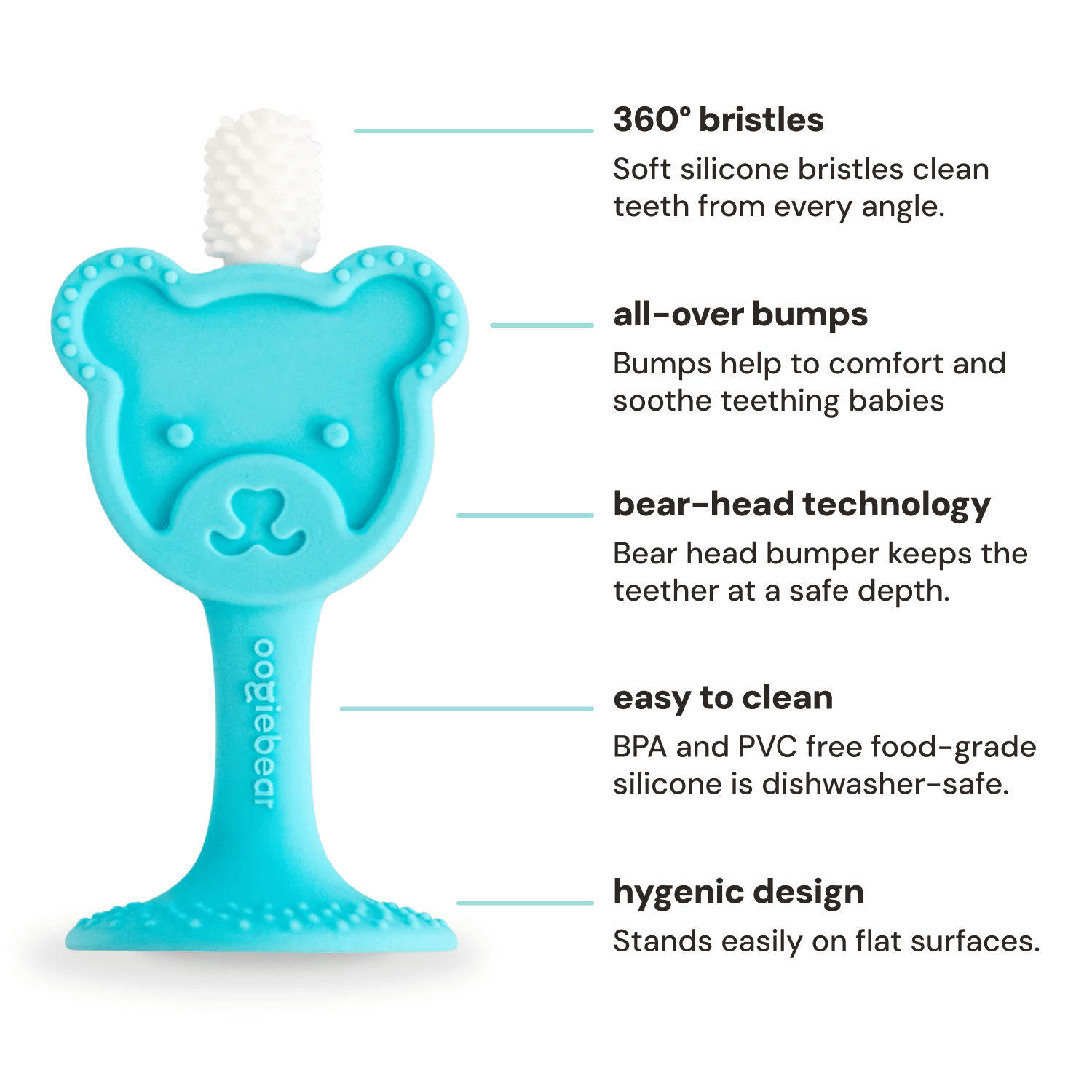 baby training toothbrush & teether oogiebear