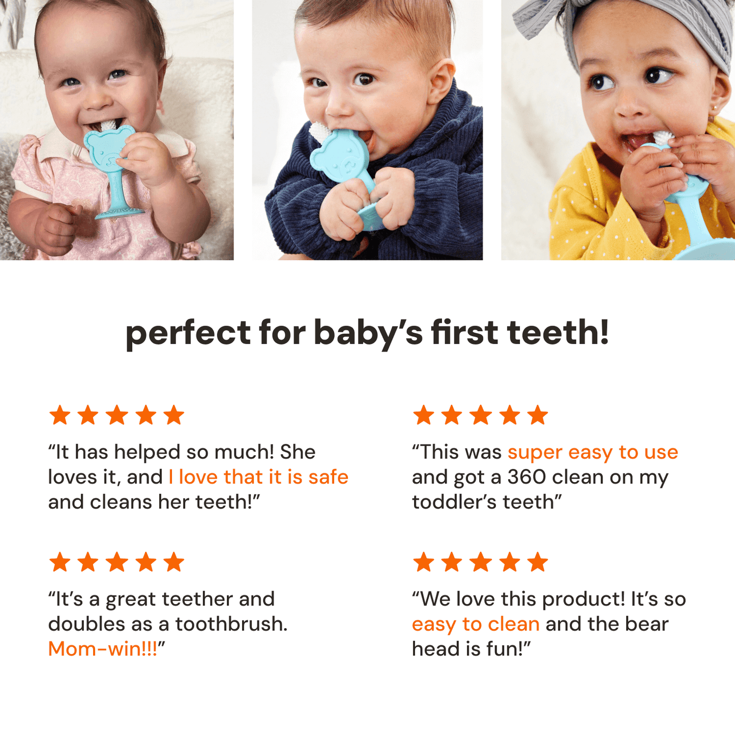 baby training toothbrush & teether oogiebear