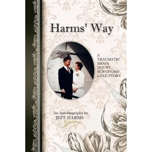 Paperback book with cream floral cover, oval photo window, and title text