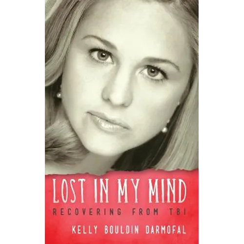 Hardcover book with red cover and white title text "Lost in My Mind"