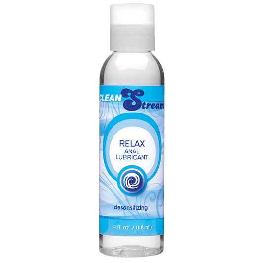 Clean Stream Relax anal lubricant bottle, 4 fl oz (118 ml), with screw cap