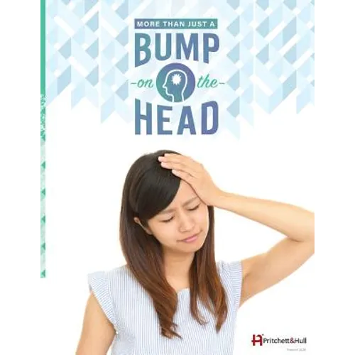 Paperback book cover with title BUMP on the HEAD and woman holding her head