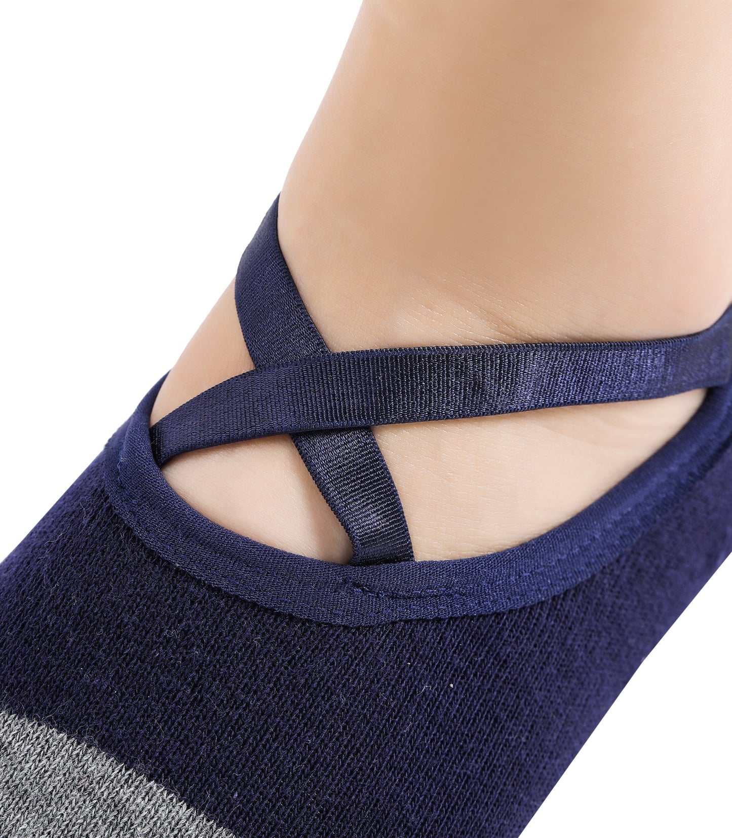 Non-Slip Women's Hospital Socks (Stripes)
