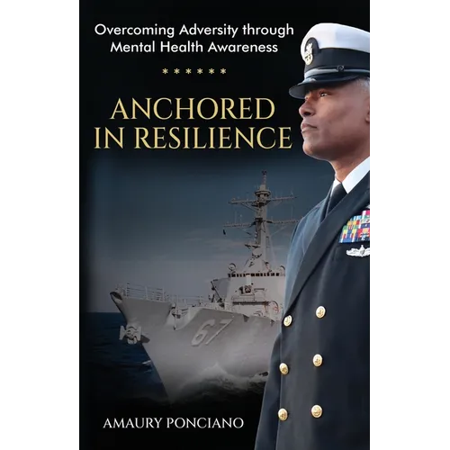 Paperback book cover with navy officer portrait and ship illustration, title text