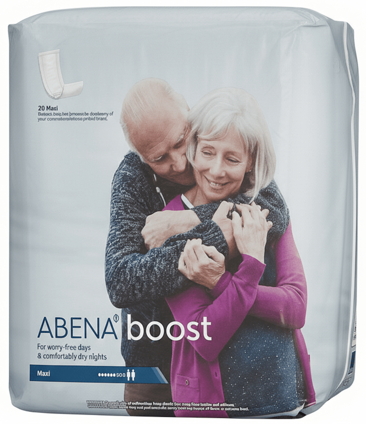 ABENA Boost Maxi booster pads, 6" x 24"—folded absorbent pad insert